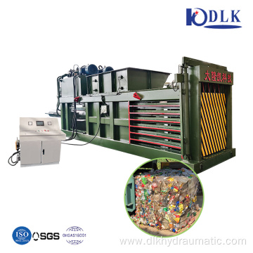 Horizontal Plastic Bottles Baler For Recycling Scraps